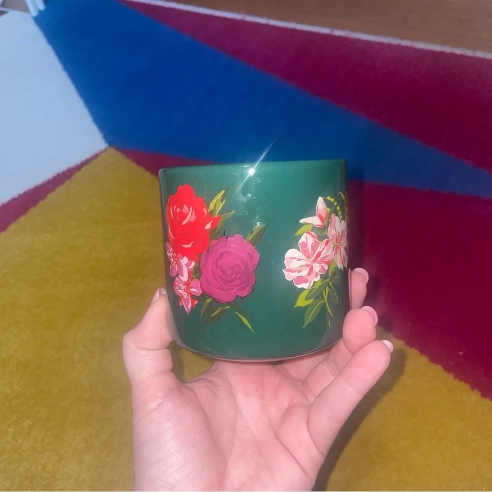 Starbucks Ban.do Green Flower 12oz Coffee Mug